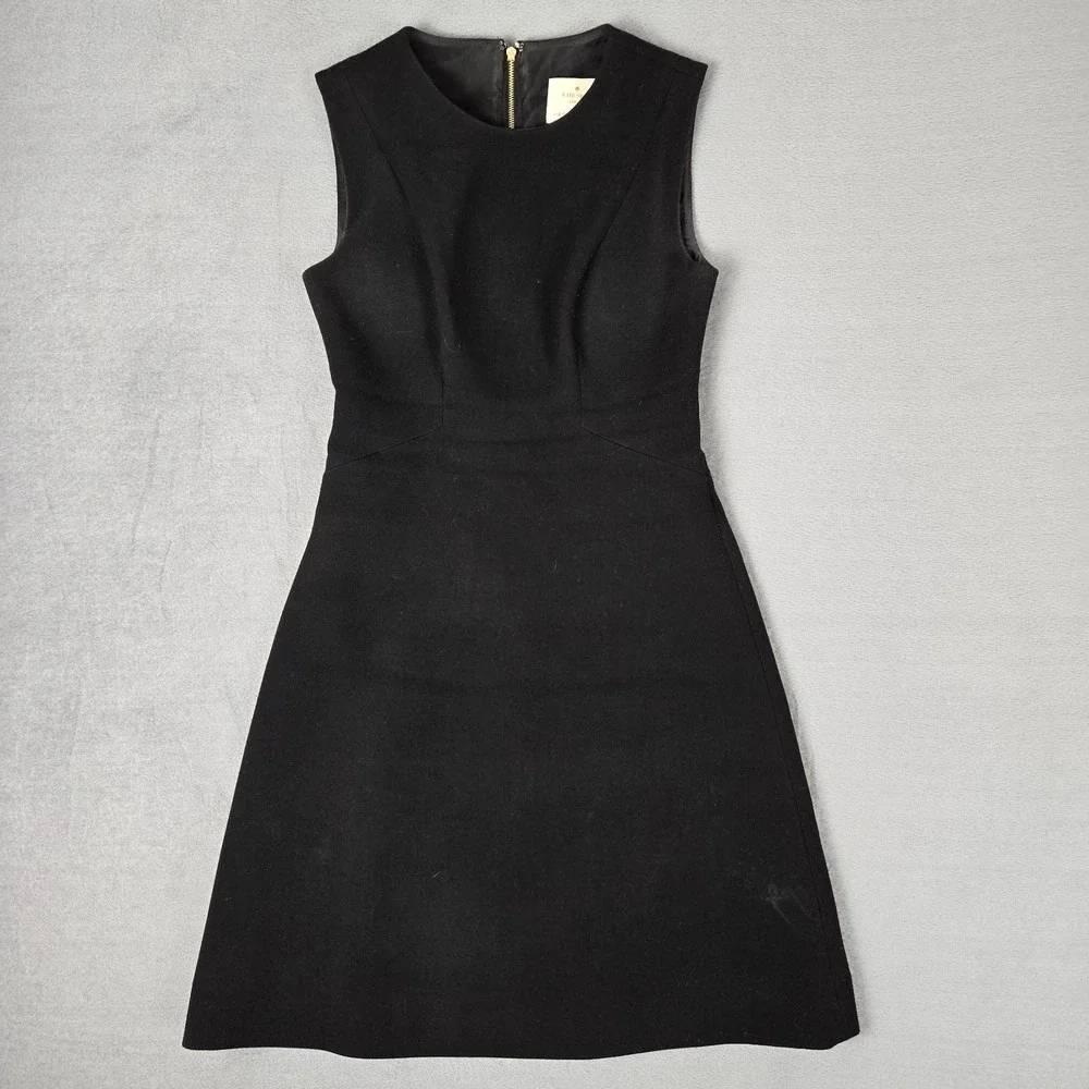 Kate spade new york Dress Women's 0 Black 'sicily'‎ Sheath Back Zip